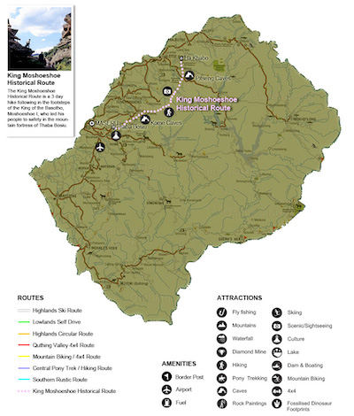 King Moshoeshoe Historical Route, Lesotho